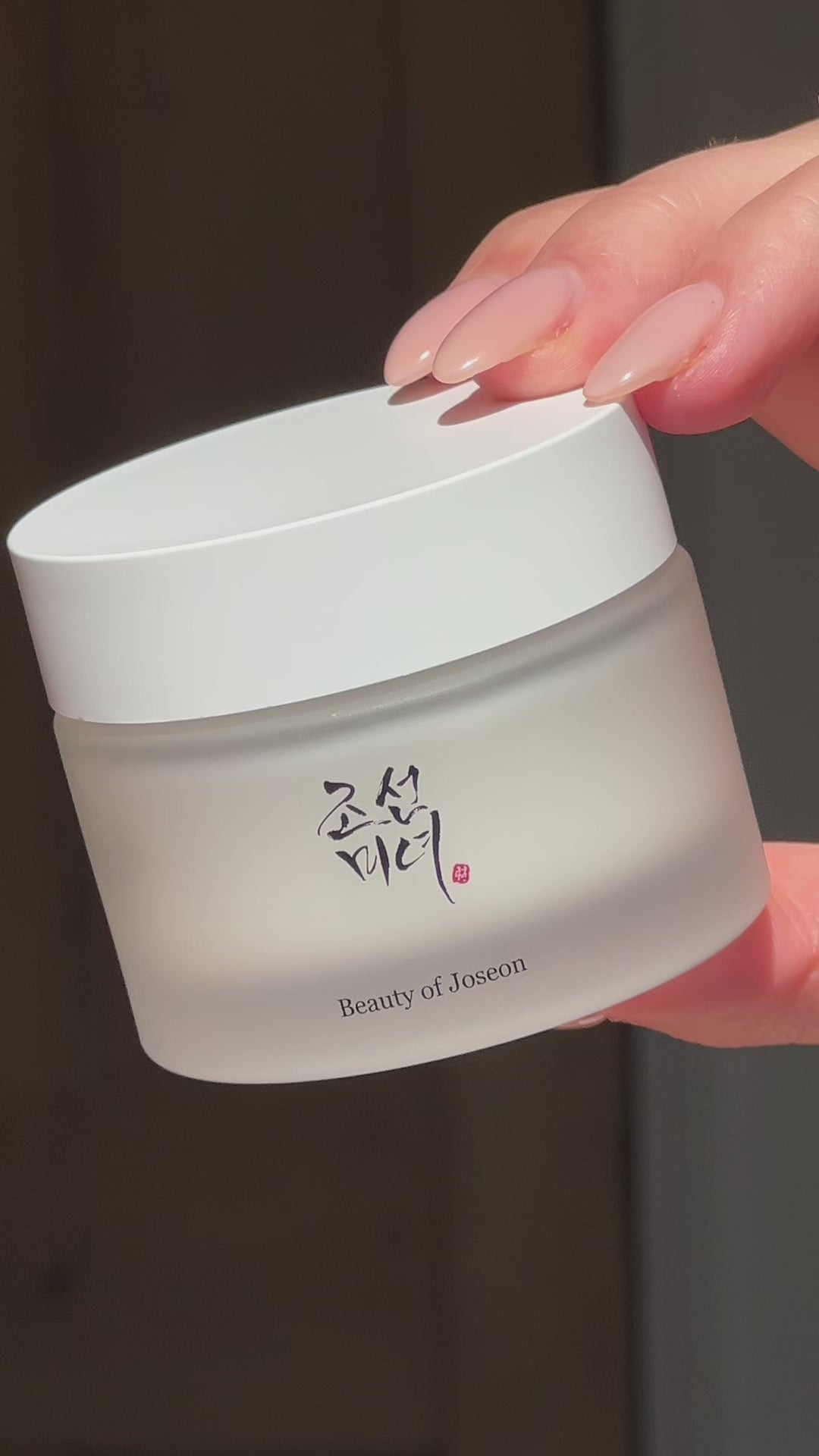Beauty of Joseon cream - video background